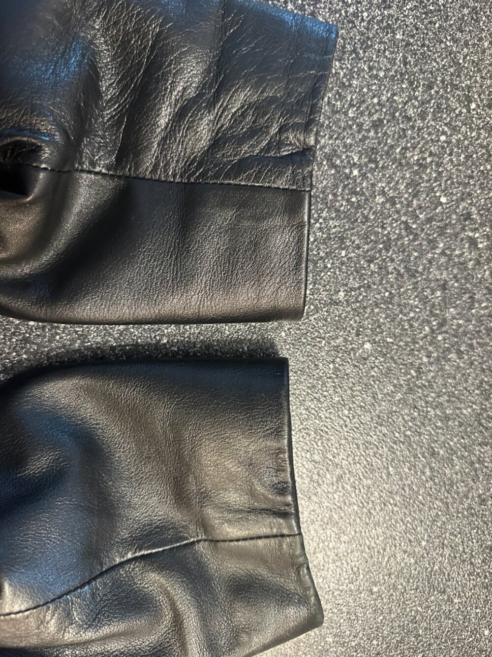 Vintage Guccini Leather Co Black Genuine Leather Blazer Coat 2XL - Picture 11 of 16